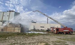 Yağ üretim tesisinde korkutan yangın