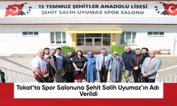 Tokat’ta Spor Salonuna Şehit Salih Uyumaz’ın Adı Verildi