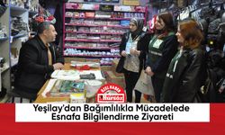 Yeşilay'dan Bağımlılıkla Mücadelede Esnafa Bilgilendirme Ziyareti