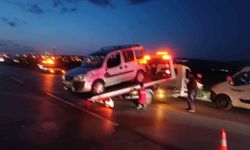 Ankara’da zincirleme trafik kazası: 1 yaralı