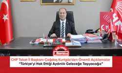 CHP Tokat İl Başkanı Çağdaş Kurtgöz’den Önemli Açıklamalar: “Türkiye’yi Hak Ettiği Aydınlık Geleceğe Taşıyacağız”