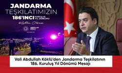 Vali Abdullah Köklü’den Jandarma Teşkilatının 186. Kuruluş Yıl Dönümü Mesajı