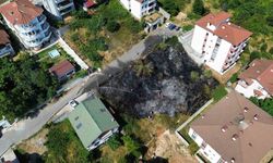 Binaların arasındaki yangın korkuttu