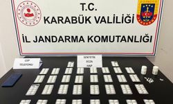 Karabük’te 353 sentetik ecza hap ele geçirildi