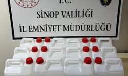 Sinop’ta 60 litre etil alkol ele geçirildi