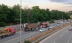 Yola düşen tomruk kazaya yol açtı: Traktör sürücüsü ağır yaralandı