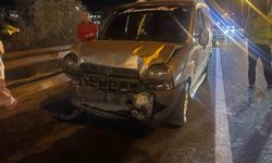 Aydınlatma direği otomobilin üzerine düştü: 2 yaralı