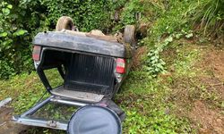 Rize’de freni patlayan Tofaş takla attı: 3 yaralı