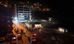 Amasra'da inşaat alanında göçük meydana geldi