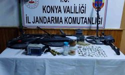 Konya’da jandarma ekiplerinden tarihi eser operasyonu