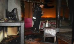 Ordu'da sobadan çıkan yangında anne ve oğlu yaralandı
