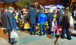 Ticari taksiyle çarpışan scooter sürücüsü yaralandı