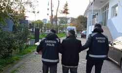 Bafra'da 15 yıl hapis cezası bulunan firari yakalandı