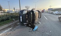 Bolu'da kontrolden çıkan otomobil devrildi: 1 yaralı