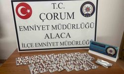 Çorum'da 266 adet sentetik ecza hapı ele geçirildi: 1 gözaltı