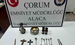 Çorum'da tarihi eser operasyonu: 1 gözaltı