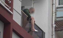 Balkondaki bıçaklı kriz özel harekat operasyonuyla son buldu