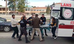 Duvara çarpan motokurye yaralandı