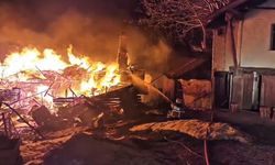 İki katlı ahşap ev alevlere teslim oldu: 1 yaralı