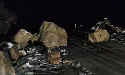 İki köye ulaşım sağlayan yol kapandı