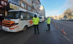 Karaman'da toplu ulaşım araçları denetlendi