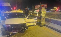 Kırıkkale'de 2 otomobil çarpıştı: 2 yaralı