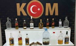 Kırşehir'de kaçak alkol ele geçirdi