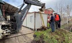 Kuyuya düşen ineği itfaiye kurtardı