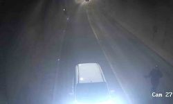 Motosiklet tünelde sollama yaparken devrildi