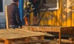Sinop'ta konteyner yangını korkuttu