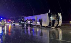 Samsun'da yolcu otobüsü devrildi: 6 yaralı
