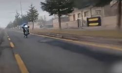 Sanal devriyeye takılan motosiklet sürücüsünün ehliyeti iptal edildi