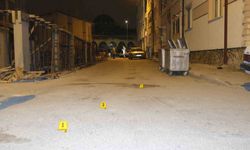 Sokak ortasında tüfekle rastgele ateş açıldı: Saçmalar bir araçla apartmanın kapısına isabet etti