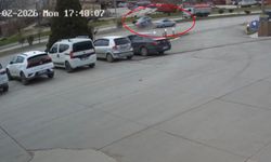 Tokat'ta 2 kişinin yaralandığı kaza kamerada
