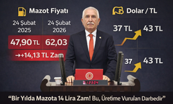 Vekil Durmaz: “Mazot Bir Yılda 47,90 TL'den 62,03 TL'ye Fırladı”