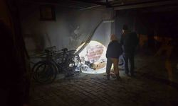 Apartman garajında çıkan yangın maddi hasara yol açtı