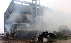 Fındık fabrikasındaki yangında soğutma çalışmaları sürüyor