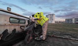 Karaman'da elektrikli bisiklet sürücüsü yaptığı kazada yaralandı