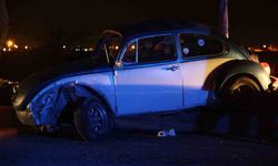 Konya'da kontrolden çıkan otomobil takla attı: 3 yaralı