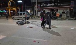 Otomobille çarpışan motosikletin sürücüsü ağır yaralandı