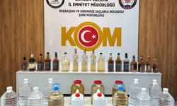 Samsun'da 90 litre sahte içki ve eti alkol ele geçirildi