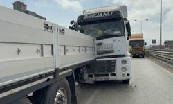 Samsun'da tır tıra arkadan çarptı