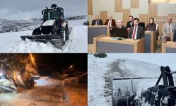 Tokat İl Özel İdaresi ekipleri ulaşımı açık tutmak için nöbette