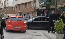 Ara sokaktaki kaza anı anbean kamerada