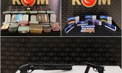 Bayburt'ta kaçakçılık operasyonu: Silahlar ve kaçak tütünler ele geçirildi