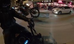 Motosikletin önünü kaldırarak yaptığı paylaşım 49 bin TL'ye mal oldu