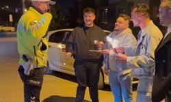 Sahte ihbarla polis haftasını kutladılar