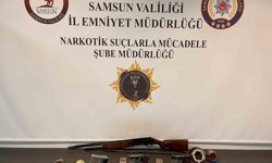 Samsun'da uyuşturucu ve silah operasyonu