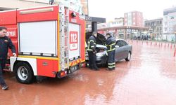 Sinop'ta araç yangını