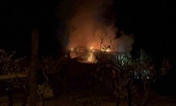 Tokat'ta çıkan yangında ev kullanılamaz hale geldi